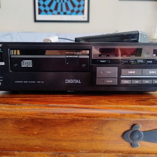 Sony CDP-101 CD player used with remote control