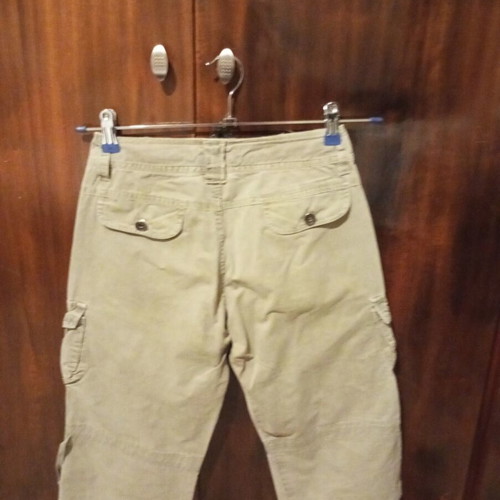 Cargo shorts used, khaki, size S