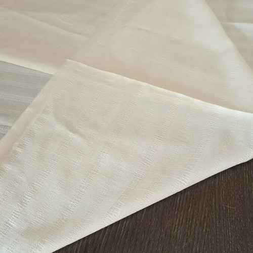 Tsevres fabric new, ecru with satin stripes, 1.30m width