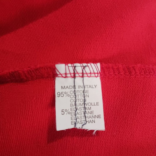 Cotton jacket red XS/S used M Made In Italy