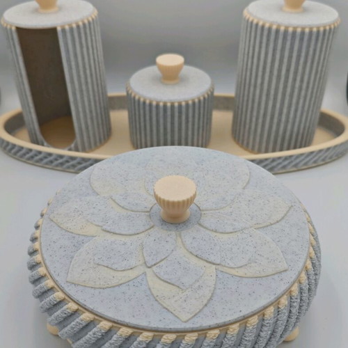 Cosmetic storage set new, 5 pieces, 3D printed