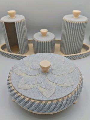 Cosmetic storage set new, 5 pieces, 3D printed
