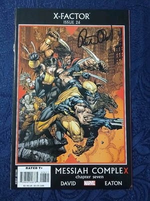 X-Factor #26 used comic with Peter David signature