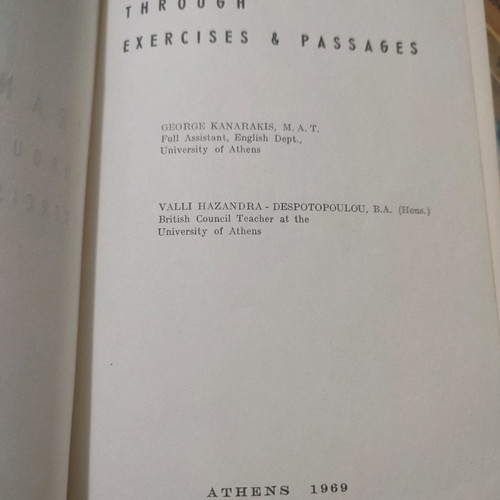 Translation Through Exercises & Passages used