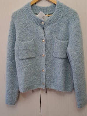 Γυναικεία ζακέτα σακάκι tweed Mango XL καινούργιο μπλε