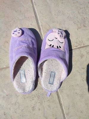 Lilac slippers "Cat" size 40 like new, soft and warm