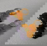  Мини обечки с естествен цвят на мини градинска теменужка. Цветче с размери 2/2 см.