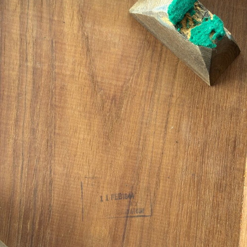 Nautical compass used with box and 1844 stamp