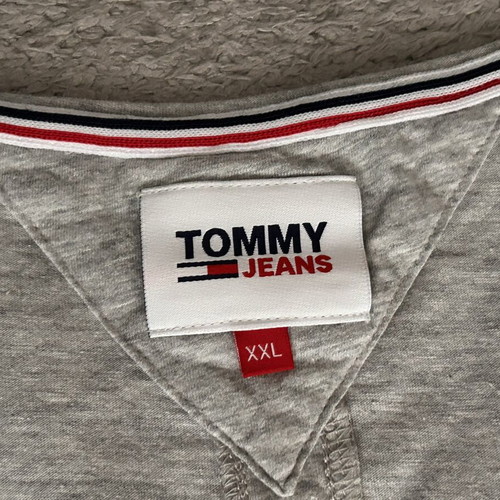 Tommy Hilfiger Jersey V T-shirt men's XXL, grey