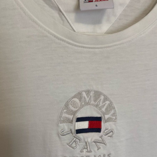 Tommy Jeans women's t-shirt with logo, white