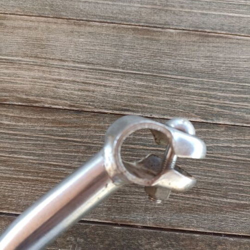 Silver bicycle handlebar with stem like new