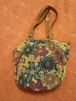 Rosetti shoulder bag like new with multicolored flowers