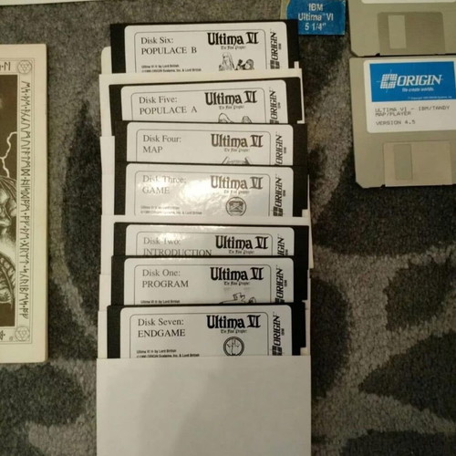 Ultima VI PC used, rare edition with 5.25" and 3.5" floppy disks