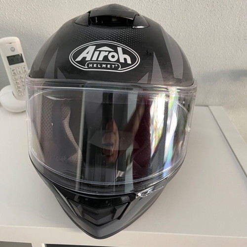 Airoh ST501 motorcycle helmet large with chin mount and new pin lock