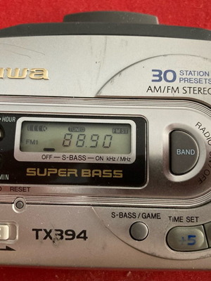 Aiwa Walkman TX394 μεταχειρισμένο, ράδιο και κασέτα