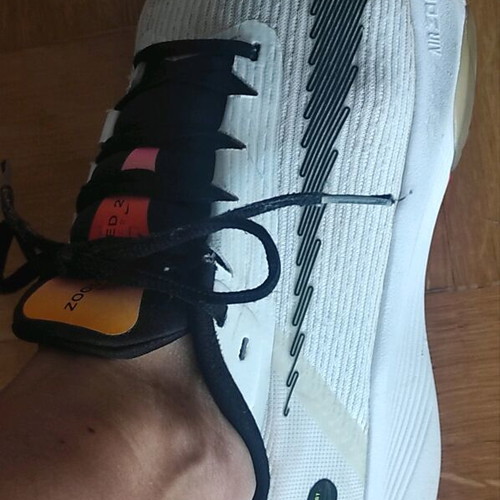 Nike Air Zoom Speed 2 running shoes size 38 used, white with multicolor details