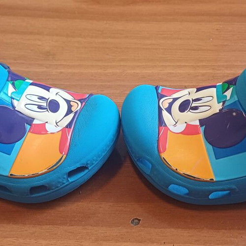 Boys' summer shoes used, blue sandals size 23-24