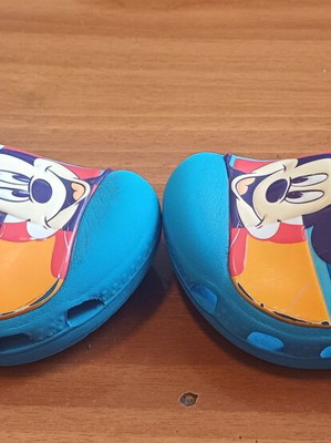 Boys' summer shoes used, blue sandals size 23-24