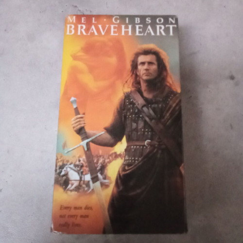 Braveheart VHS used, 1990s adventure movie