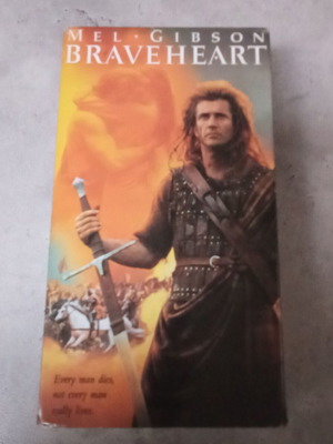 Braveheart VHS used, 1990s adventure movie