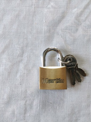 Martin 30mm padlock with three keys new