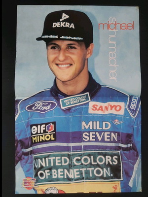 Michael Schumacher retro poster like new