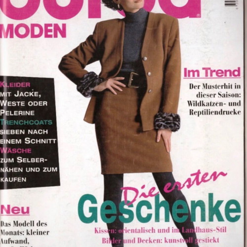 Burda 10/1995 vintage fashion and sewing magazine used