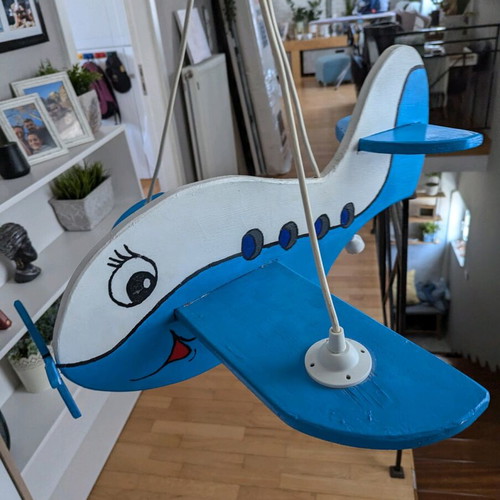 Handmade children's lamp used with 3 sockets for bulbs