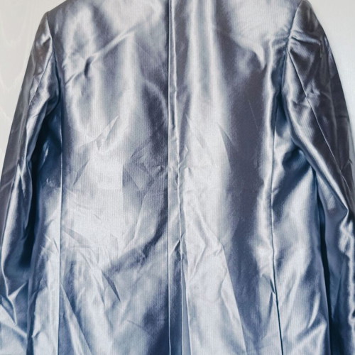 Italian groom suit silver S new