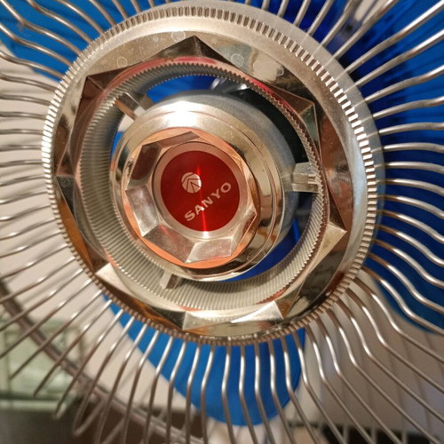 SANYO Electric vintage fan EF-6 JM used, 1960s Japan