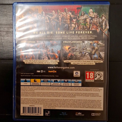 For Honor PS4 like new