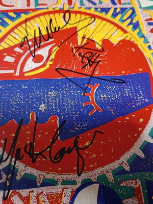 OMD The Pacific Age LP signed, like new, electronic synth-pop