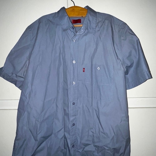 Levi's short sleeve shirt Large Slim Fit used, blue