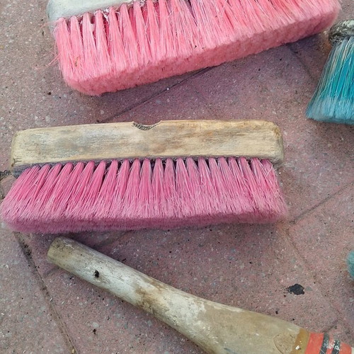 Set of whitewash brushes used, vintage