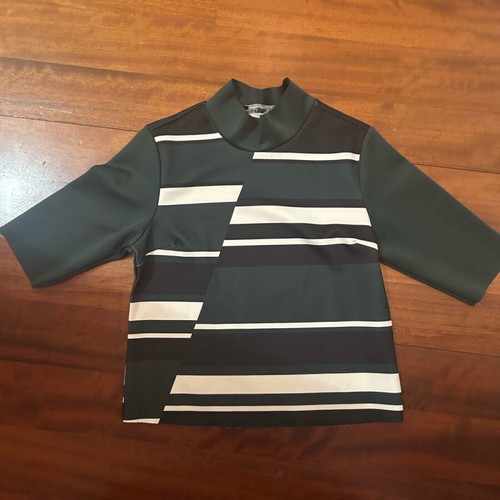 Zara blouse like new with neckline and lycra fabric, size S