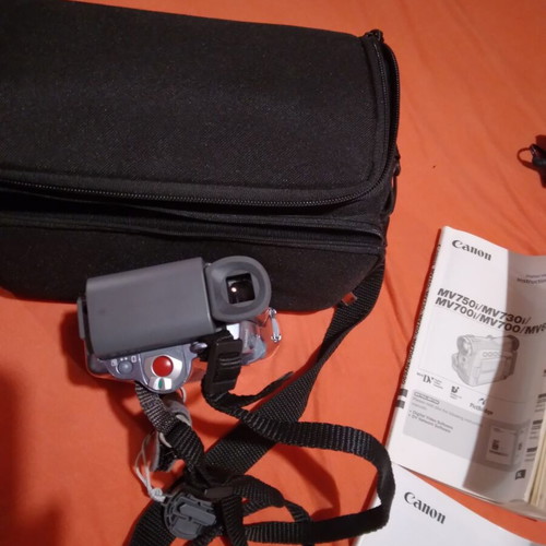 Canon video camera with accessories