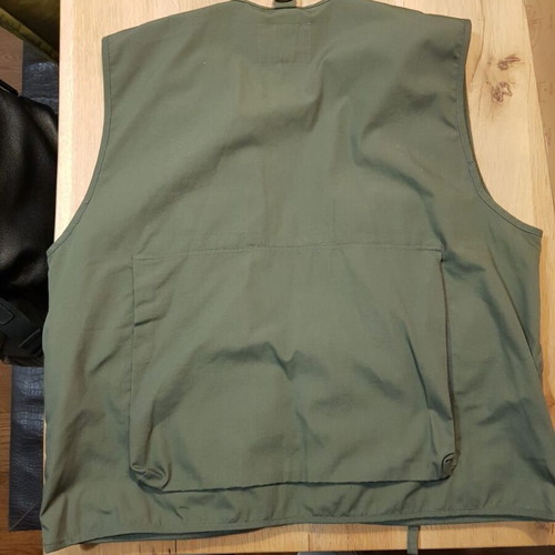 Men's solid color Cargo (Utility) vest green like new Coronel Tapiocca XL