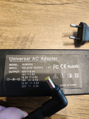 Multi power adapter used with 18.5V 4.8A plug change