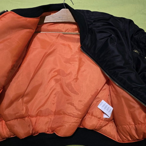 Mil-Tec MA-1 Flight Jacket like new, black thick jacket