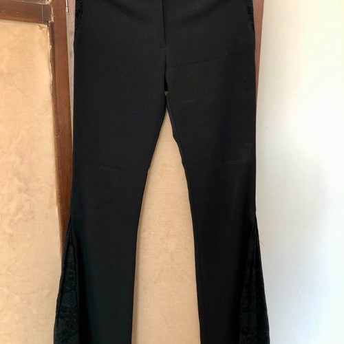 Lynne Lace Bell-Bottom Pants used black size L