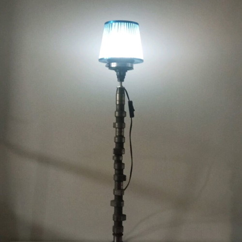 Handmade floor lamp from camshaft and car clutch plate new