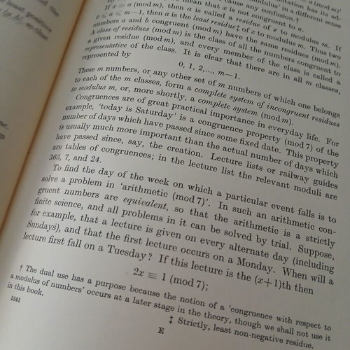 An Introduction to the Theory of Numbers Fourth Edition by G.H.Hardy and E.M.Wright