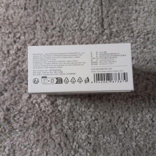 Hoco EW93 Earbuds new, Bluetooth 5.0, touch controls