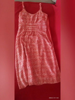 Dress size 36 like new, white and red