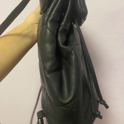 Bershka backpack used, black color