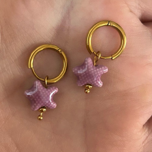 Stainless steel earrings new, color choice