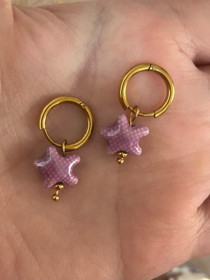 Stainless steel earrings new, color choice