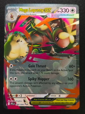 Pokemon Mega Lopunny ex 084/094 Phantasmal Flames 2025 NM
