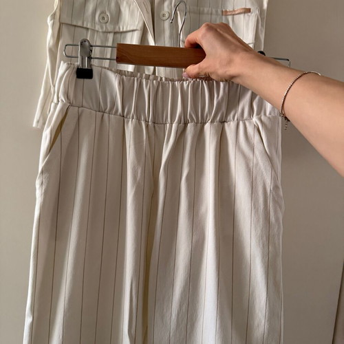 Negative Wear set like new, size S, beige oversize vest and loose pants
