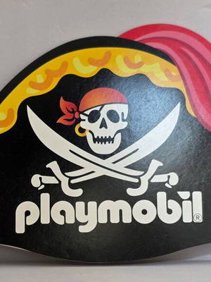Playmobil χάρτινο πειρατικό καπέλο